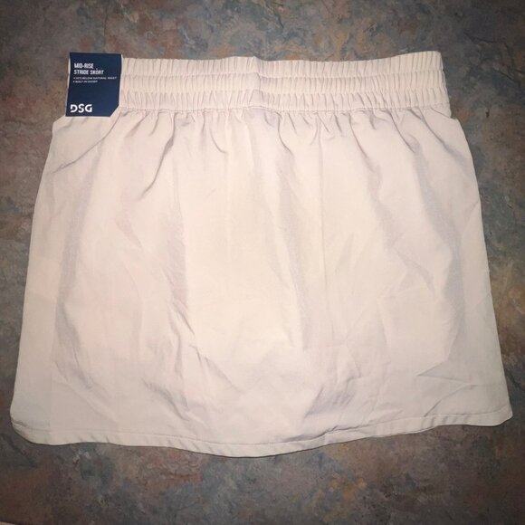 DSG Women's Mid-Rise Stride Skort, Small, Beige - Picture 2 of 9